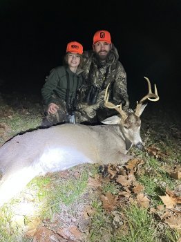 Hudson Braxton took this great 8-point with his Dad, Kyle