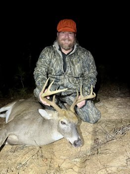 Kyle Cherry with his 227 lb buck