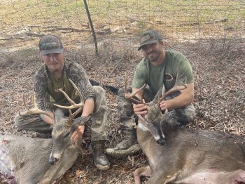 Sawyer Sims and Jacob Greene bow harvests