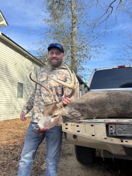 Collin Kruse with an old warrior buck.