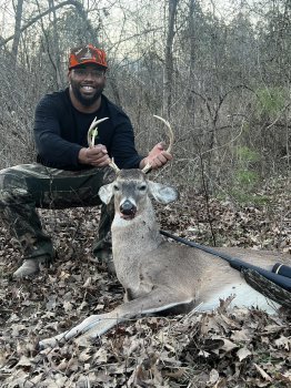 Deonte Kirpatrick with his first buck and first deer!