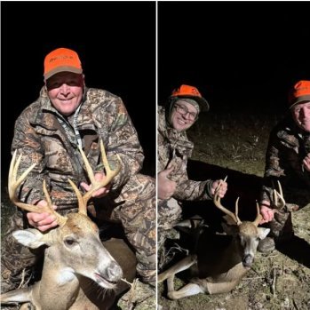 Don Hipp with a nice 8! And his son Dan Hipp was just as excited for him!